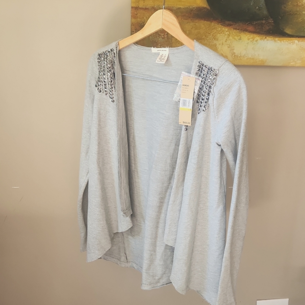 DKNY Cotton Swing Cardigan